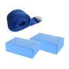 Kisangel Yoga Blocks Stretch Belt Set High Density Eva Yoga