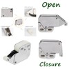 Srup Pack of 4 Spring Catch Mini Push Lock Automatic