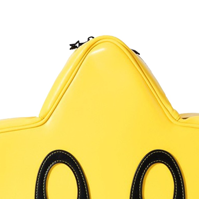 Star Backpack Bright Yellow Cute Stylish Schoolbag Waterproof Large Capacity