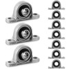 MIVIDE Pack of 10 KP001 Pillow Block Bearings 12 mm,