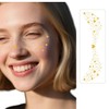 Glitter Freckles Temporary Face Tattoos, 6pcs Makeup Patches, Rose Gold,