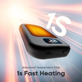 Hand Warmers Rechargeable 2 Pack, 6400mAh Electric Hand Warmers, AI Smart Chips 20Hrs Long Safe Heat, Portable Pocket Heater, Outdoor Camping Hunting Golf Accessories