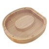 Letter Shaped Piggy Bank Wooden Transparent Panel Portable O Shaped