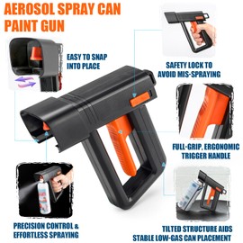 PinStone 1pc Spray Paint Gun, Spray Can Aerosol Trigger Handle with Gloves