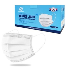 일회용 덴탈 마스크 3중필터 MB필터 대형 화이트 200매 Disposable 3-Ply MB Filter Dental Mask, Large, White, 200 Count