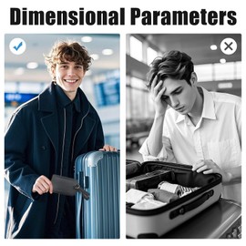 Leather Luggage Tags for Suitcases 3PCS, Ancable PU Leather Labels with Name ID Card with Master Keys Pink