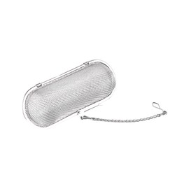 Namvo Stainless Steel Tea Ball Infuser - Fine Mesh Spice Strainer With Chain For Cooking Brewing Tea Soups And Herbs 11cm Easy Fill Strainer (4.5x4.5cm)