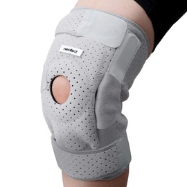 Neofect Rodillera articulada – Rodilleras para aliviar el dolor de menisco, apoyo de compresión lateral estabilizadores de neopreno rótula artritis, ACL, PCL, ligamento para hombres y mujeres (grande)