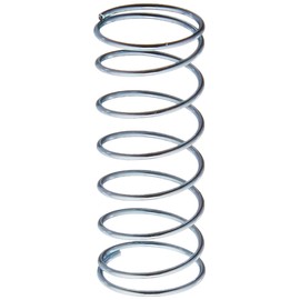 Prime-Line SP 9727 Compression Spring, Spring Steel Construction, Nickel-Plated Finish, 0.041 GA x 5/8 In. x 1-1/2 In. (2 Pack)