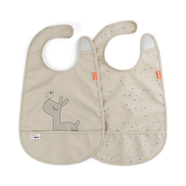Done by Deer Lalee Sand Bib w/Velcro 2-Pack - Waterproof,