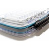 AXISCO Double Sided Clear Fly Box - L Slit Foam