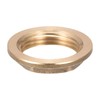 sourcing map G3/4 Lock Nut with Flange, Hex Brass Female