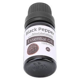 Kit de aceite de aromaterapia, inhibe bacterias, aceite de de plantas, refresca la mente para masaje, cuidado de la piel para bricolaje(Aceite esencial de pimienta negra)
