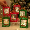 New Christmas Snowflake Gift Box Water Globe Decoration with Creative Bag Design LF1304 Free Size/No. 1 2ea