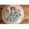 LÄSSIG Baby’s Knitted Blanket - 100% Organic Cotton, GOTS-Certified mint