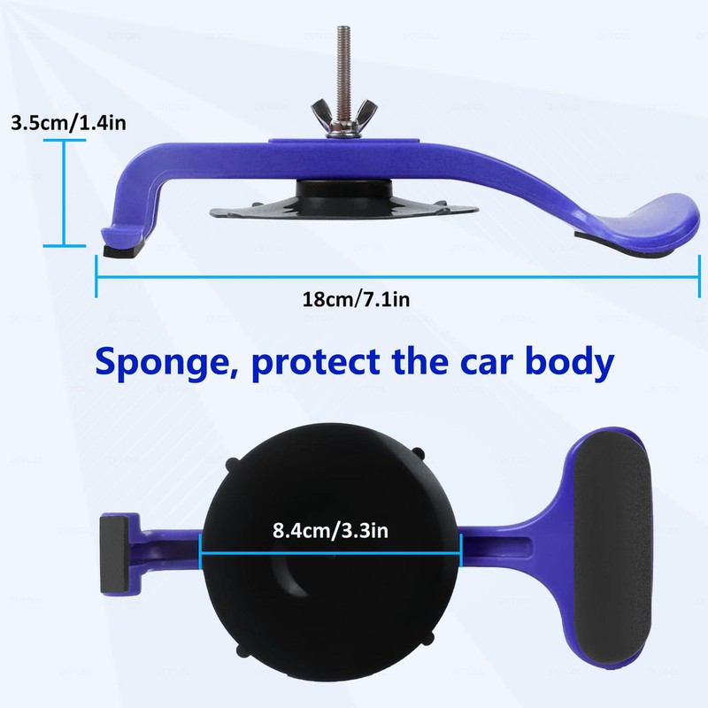 ZKTOOL 6PC Suction Cup Clamp Set, Class Clamps Kit for
