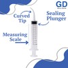 Curved Tip 12cc Irrigation Syringes, Dental Syringe with Curved Tip