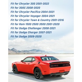 12 Volt Power Adapter Wiring Harness, Switch Connector Plug with Fuse Fit for Chrysler Ram Dodge Power Outlet Applied to Backup Camera CB Radio Radar Detectors Portable GPS