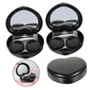 Ipetboom 3 Sets Portable Travel Contacts Lens Case with Shaped