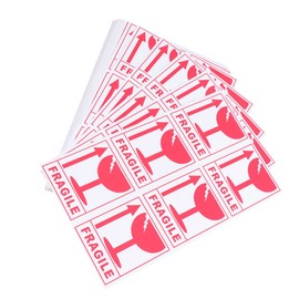 Operitacx 2 Copper Plate Package Stikcer Fragile Warning Sticker Caution Tape Warning Shipping Stickers Labels Per Fragile Stickers for Shipping Sticker Labels Thank You Stickers Handle