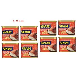 Spam 8 cans of 12 Oz SPAM Gochujang Korean Flavored (Pack of 2 x 4 cans)