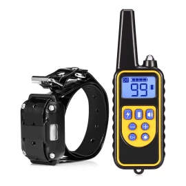 Collar de Adiestramiento de Perros Eléctrico Teledirigido Color Negro Savefree