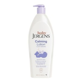 Jergens Baby, Loción Calmante Para Bebés, crema Hidratante para Bebés con Manteca de Karité y Aceite de Lavanda, 496 ml