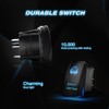 Nilight 90004B Bumper Light Bar Rocker Switch Led Light Bar