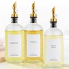Ezebesta Set of 3 Coffee Syrup Glass Dispenser Bottles 16.23oz