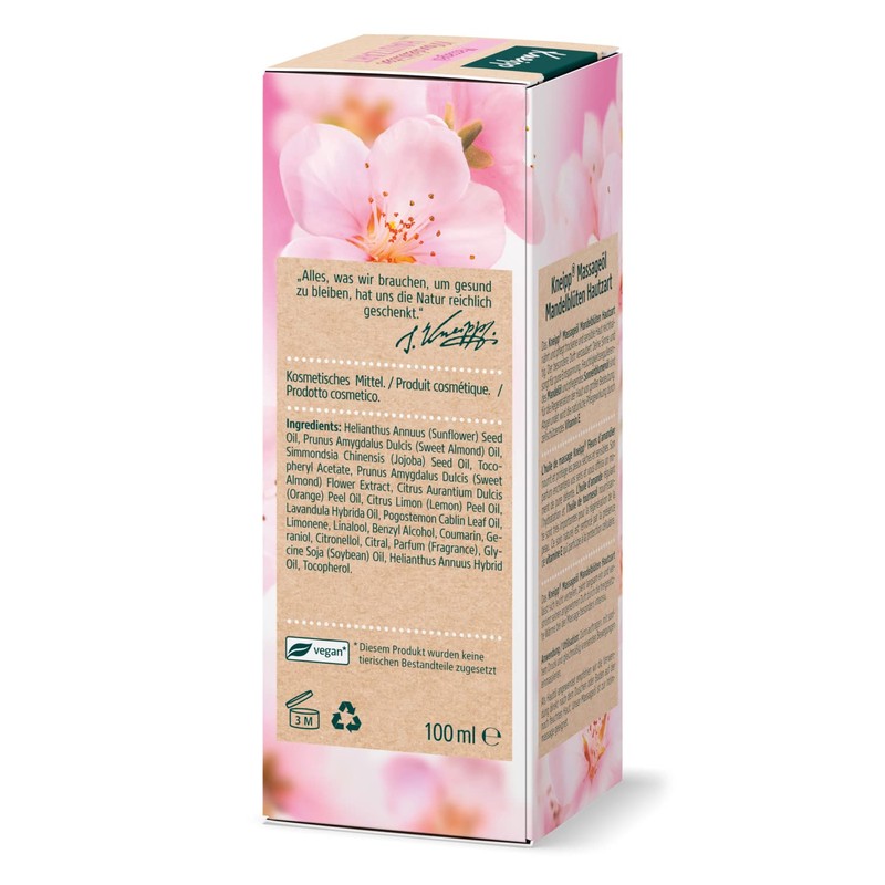 Kneipp Kneipp Nourishing Massage Oil Almond Blossom Gentle Skin 100