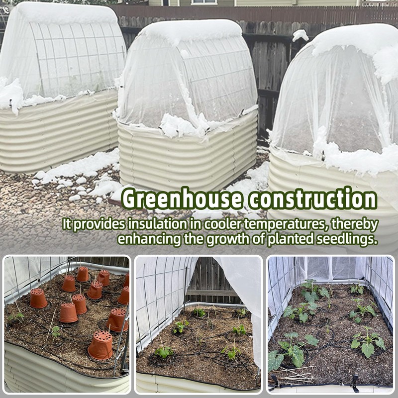 10x50ft Plant Covers Freeze Protection- Frost Cloth Blanket Floating Row