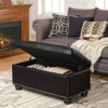 Convenience Concepts Designs4Comfort 7th Avenue Storage Ottoman, Black