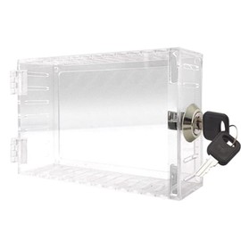 RUANI 1 Set Universal Thermostat Lock Box with Key Thermostat Guard Fits Thermostats Clear Thermostat Lock Box