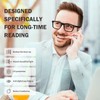 AQWANO 3 Pack Reading Glasses Men Computer Blue Light Blocking,