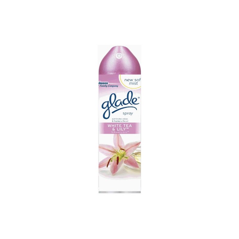 Glade Aerosol Air Freshner, White Tea and Lily, 8 Ounce