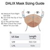 DALIX Skin Tone Cloth Face Mask 3 Layer Filter Pocket