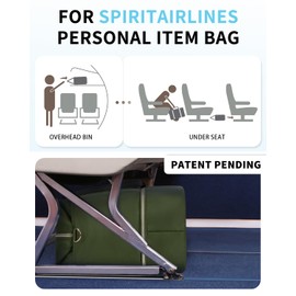 WANDF For Spirit Airlines Personal Item Bag 18x14x8 Underseat with Wet Pocket & Shoe Compartment & Tsa Approved Toiletry Bag Travel Duffle Carry On Overnight Weekender Tote(Army Green)