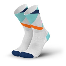 INCYLENCE ULTRALIGHT Running Socks for Men and Women, Breathable and Ultra Thin 1 Pair, Strikes Mint Pink