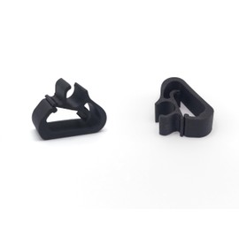 Set of 6 Windscreen Wiper Arm Clips Compatible with Peugeot 3008/5008 and Citroën Plastic ASA with Carbon Fibre Weather Resistant