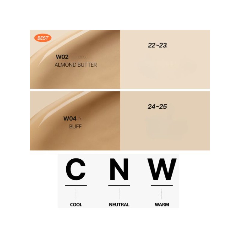 TFIT Layering Fit Glow Cushion 12g*2ea, Shade:W01 Vanilla