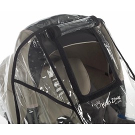 Jané Regenschutz für Kinderwagen, universale Passform, transparent, mit Tragetasche, Mittelfenster