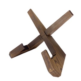 Wooden Cookbook Stand for Kitchen - Sturdy Recipe Book Holder with Adjustable Angle - Hands-Free Cooking Support, Perfect for Tablets, iPads, and Cookbooks - Rustic, Durable, and Easy to Clean