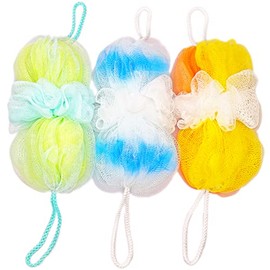 Rainbow Moon Luffas Esponja Puf Ducha Pelota Exfoliante Cuerpo Espalda Depurador Hombres Mujeres Paquete