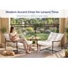 MAXYOYO Modern Accent Chair, Tufted Living Room Chair with Metal