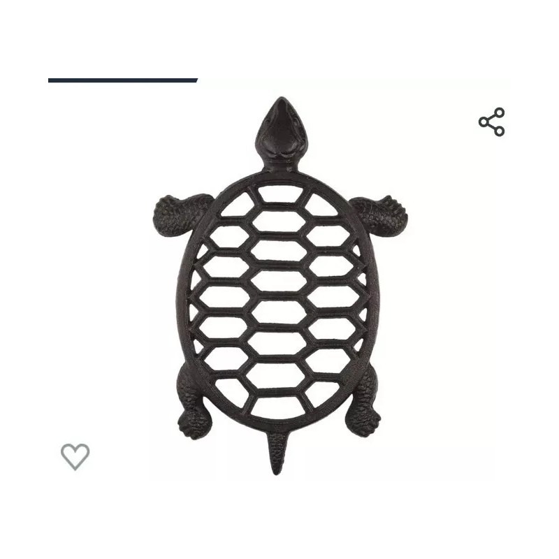 gasaré Gasarรฉ Cast Iron Trivet Metal Trivet Sea Turtle Design