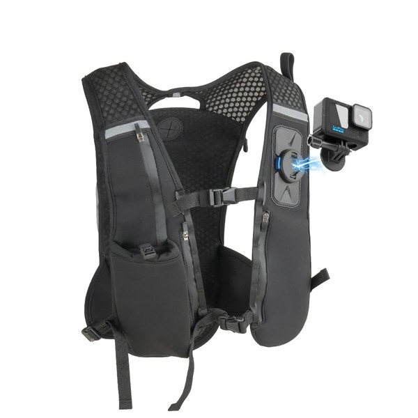 Rugvis Running Vest with Action Camera Mount Compatible with GoPro