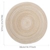maifey Placemats Round Placemats set of 6 for Dining Table,14.17