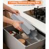 Foldable Dish Drying Mat, 16 x 24 inches, Grey