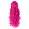 MapofBeauty 70cm Long Pink Wavy Cosplay Party Wig (Pink)