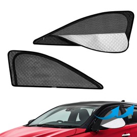 Enhanced Version Compatible with Toyota Harrier 80 Series, Magnetic Side Sun Shade, Car Window Sun Blocker, Sleeping in Car, Vehicle-Specific, 2-in-1 Integrated Car Shade, Blackout, Mesh Curtain